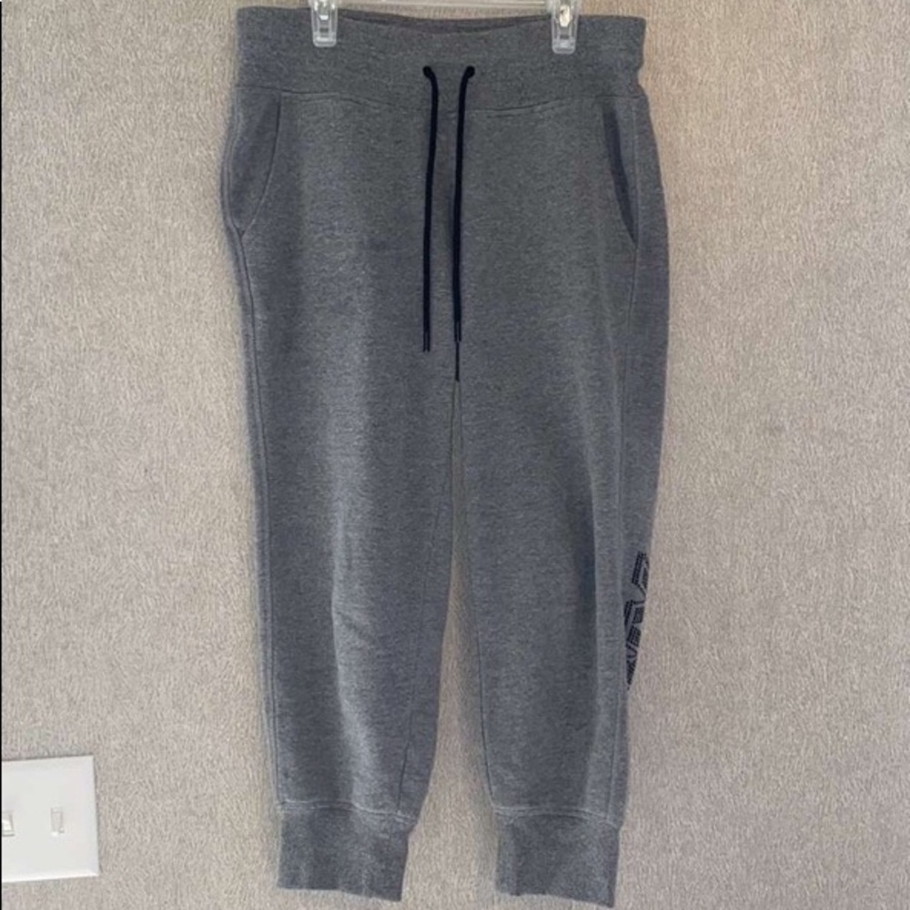 Gray sweatpants